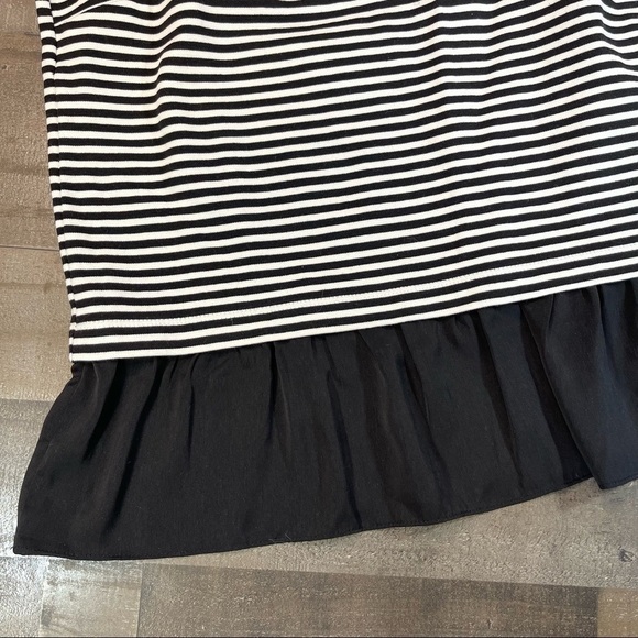 J Crew Black Striped Tank Top size Large - Picture 9 of 11